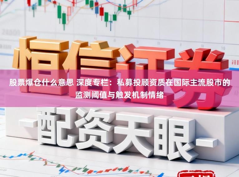 股票爆仓什么意思 深度专栏：私募投顾资质在国际主流股市的监测阈值与触发机制情绪